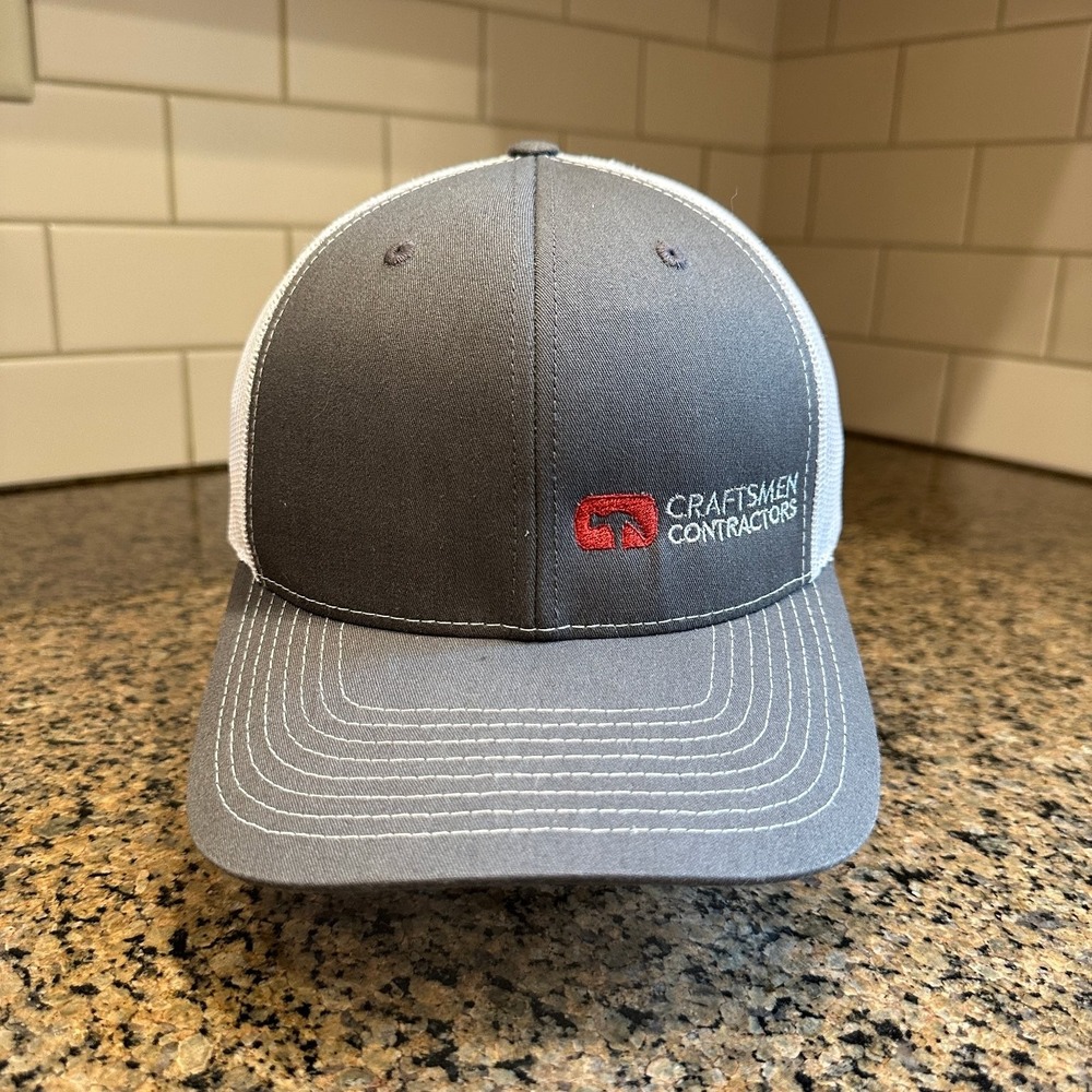 Craftsmen Contractors Richardson 112 Trucker Hat Adjustable Snapback Gray